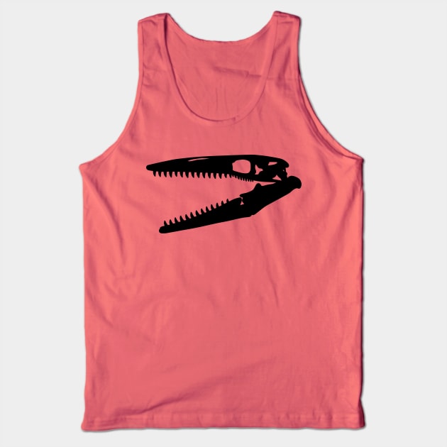 Tylosaurus skull - black Tank Top by SkeleCrewPaleo